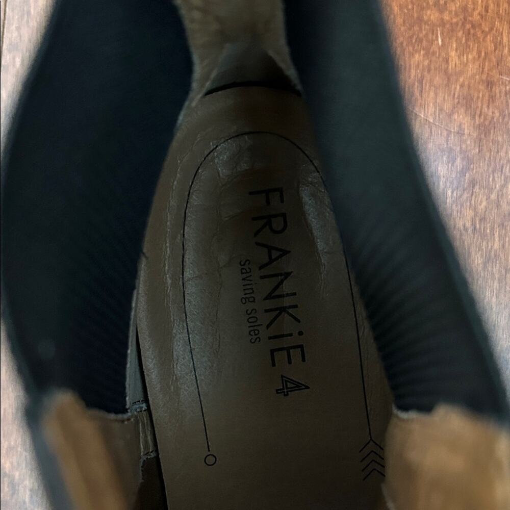 Frankie4 “Nina” Black Leather Pointed Toe Ankle Boots, Size 11 - Picture 10 of 15